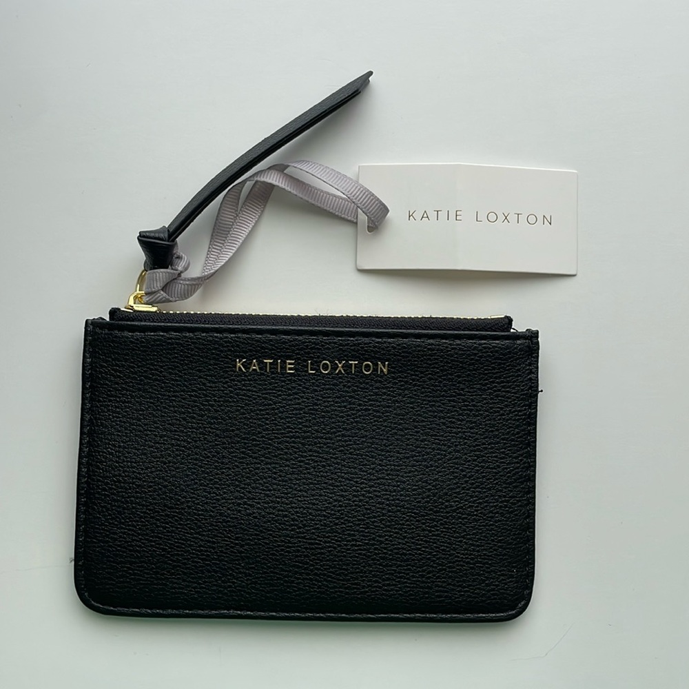 Katie Loxton Black Zipper Wallet, *New